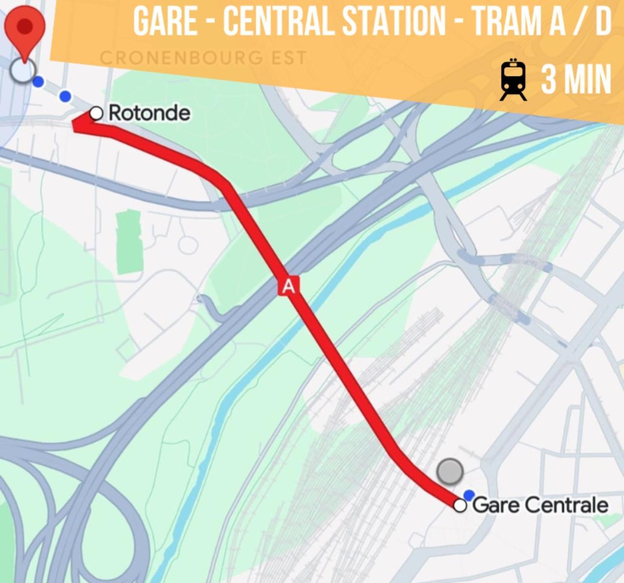 Lit Rond Tres Grand Et Confortable - Garage Possible Ou Parking Gratuit Rue - Gare 2 Min Et Ville 4 Min En Tram - Ciel Etoile - Netflix Videoprojecteur - Luxe Et Evasion สตราสบูร์ก ภายนอก รูปภาพ